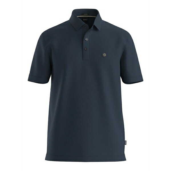 主任者 メンズ スポーツシャツ トップス Logo-patch cotton polo shirt Blue