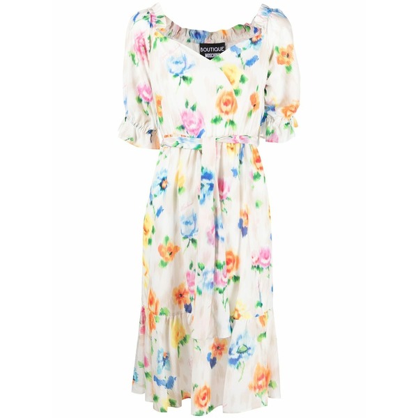 ブティックモスキーノ レディース 衣裳 トップス Floral-print MIDI dress White
