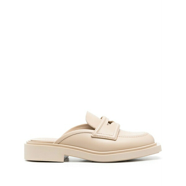 トロワジュイン レディース サンダル シューズ Almond-toe leather mules  Neutrals