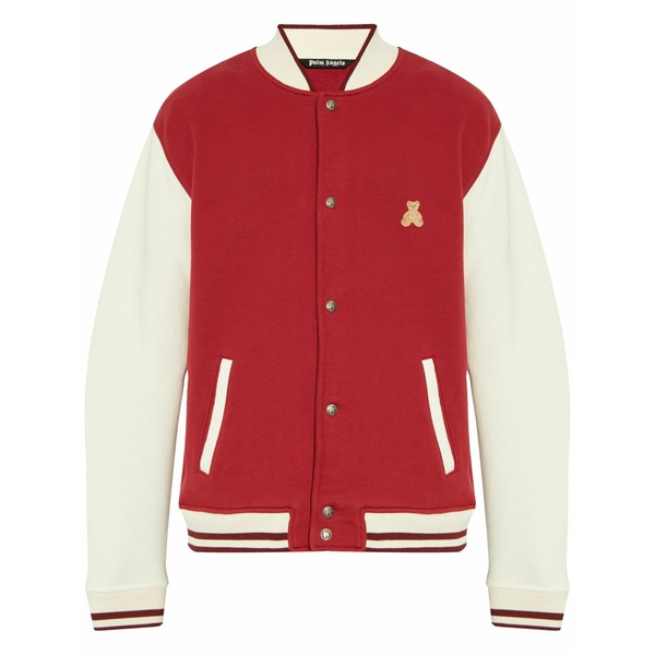 パーム・エンジェルス メンズ 上衣＆上衣 アウター Bear-motif bomber jacket  Red