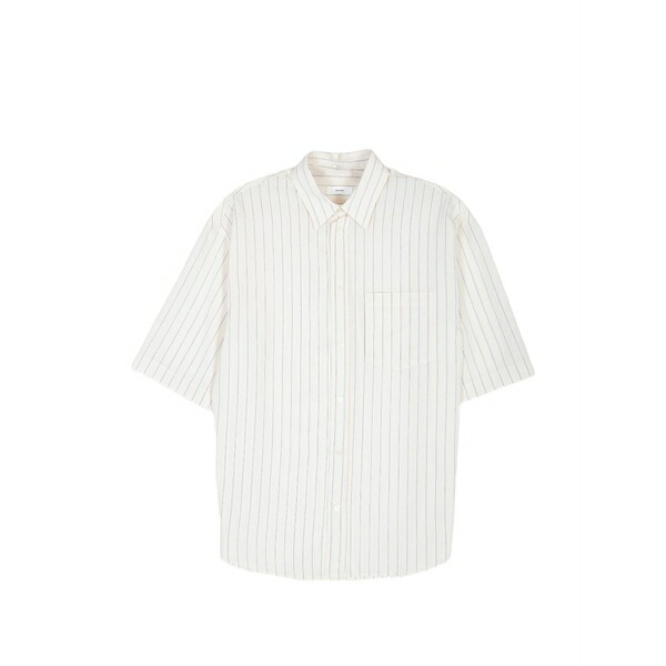 グリフォーニ メンズ プルオーバー トップス Celeste striped short-sleeved shirt Neutrals
