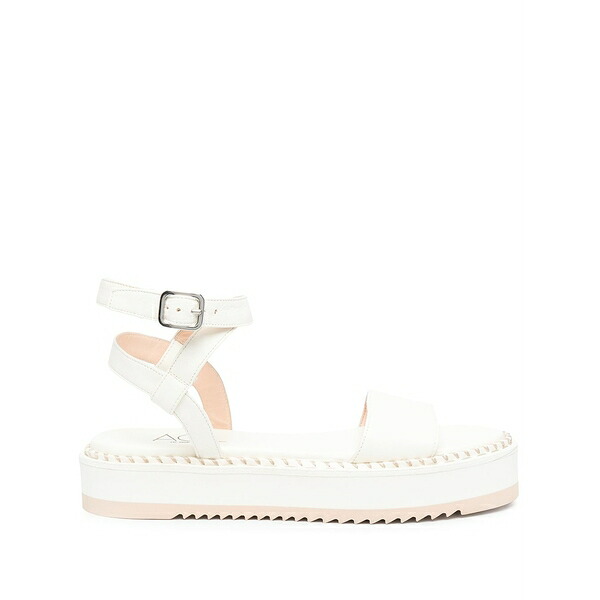 エージーエル レディース サンダル シューズ Myrte flatform sandals White