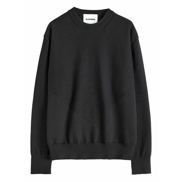 ジル・サンダー メンズ 編み物\u0026スウェーター アウター Crew-neck sweater Black