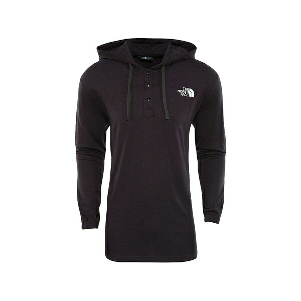 北の方人間の顔 メンズ パーカー・スウェットシャツ アウター Logo-print snap-button hoodie Black