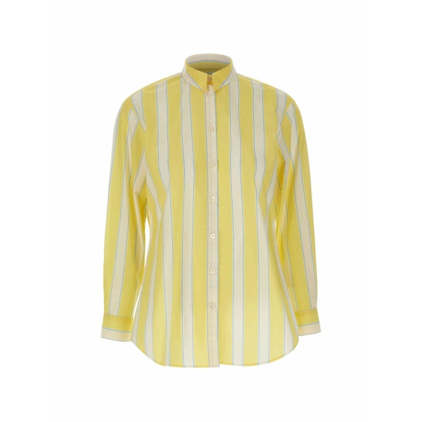 エムシーツーセイントバース レディース プルオーバー トップス Brigitte striped cotton shirt Yellow