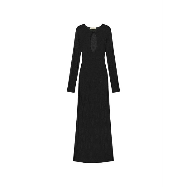 ブルマリン レディース 衣装 トップス Cut-out detail maxi dress Black