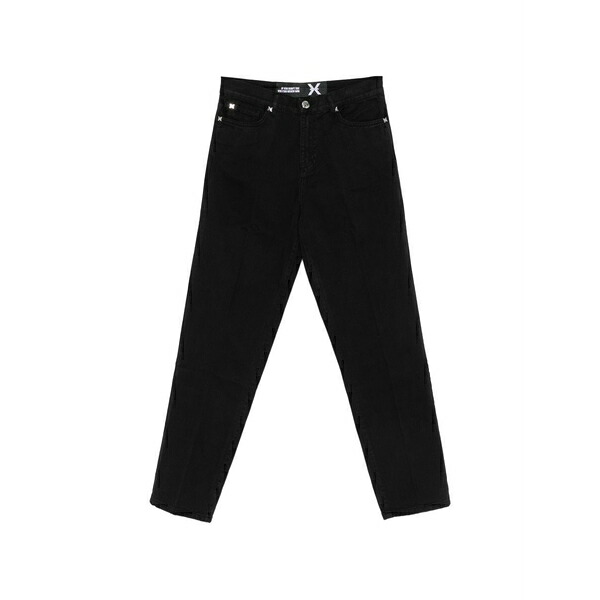 ジョン バージニアの州都 メンズ ジーンズズボン下 ボトムス Logo-plaque jeans Black
