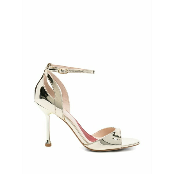 リュージョー レディース サンダル シューズ Mirrored laminated sandals Gold