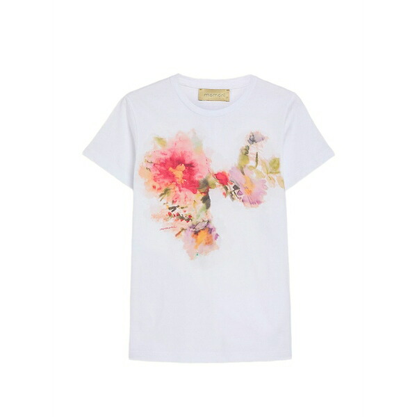 モモン レディース ティーシャツ トップス Querencia floral-print t-shirt White