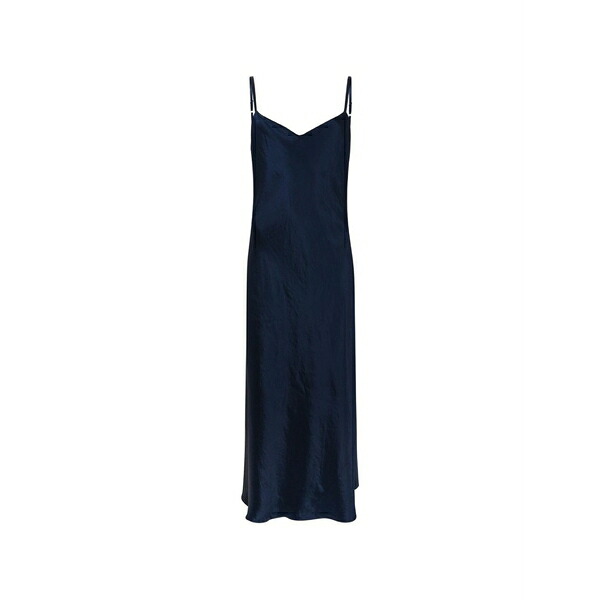 ヴィンス レディース 衣裳 トップス Satin-finish slip MIDI dress Blue