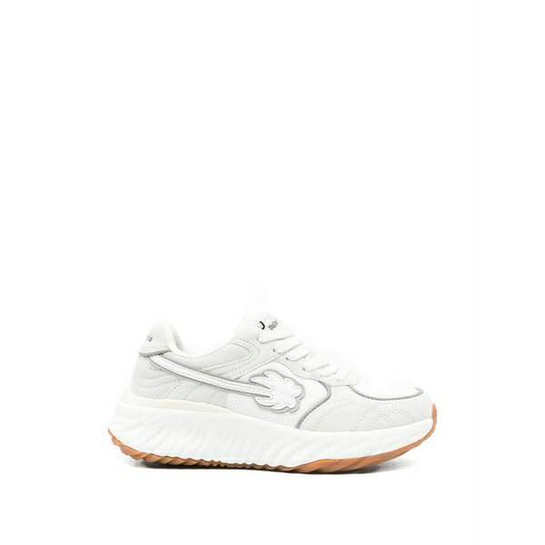 パーム・エンジェルス レディース スニーカー シューズ Minster palm-tree patch sneakers White