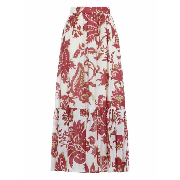 エトロ レディース スコート ボトムス Floral-print maxi skirt White