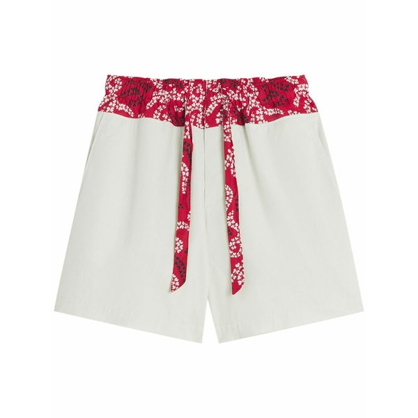 ランバン メンズ 心地好いズボン下 ボトムス Floral-print shorts White