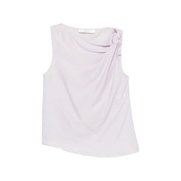 テラ レディース プルオーバー トップス Knotted asymmetric top Purple