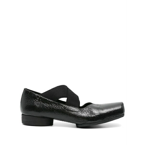 ユマ・一 レディース サンダル シューズ Patent ballet flats Black