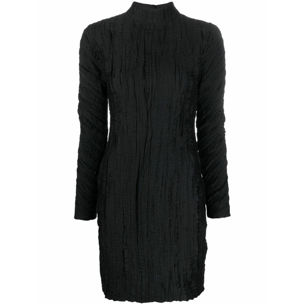 ロジャー レディース 衣裳 トップス Crease-effect mock neck dress Black