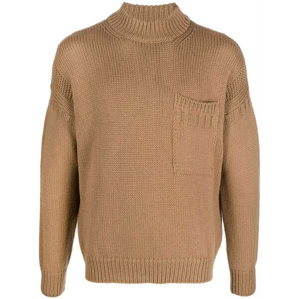 テンシー メンズ 編み物\u0026スウェーター アウター Mock-neck knitted jumper Neutrals