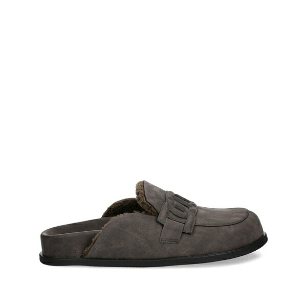 ツイン仕掛ける レディース サンダル シューズ Logo-embellished mules Grey