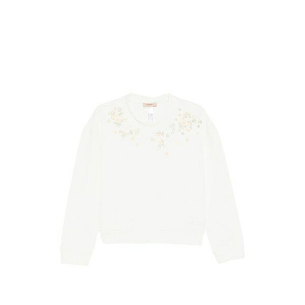 ツインセット レディース ニット&セーター アウター Floral-appliqu&pound; sweater Neutrals｜asty