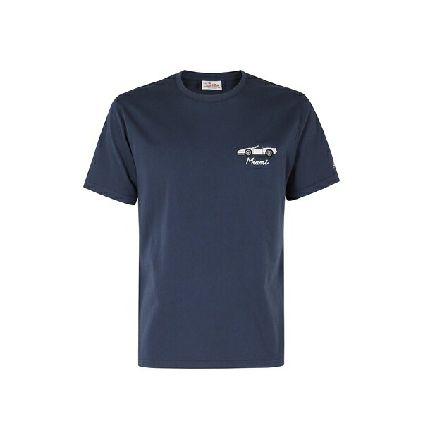 エムシーツーセイントバース メンズ プルオーバー トップス Portofino embroidered t-shirt Blue
