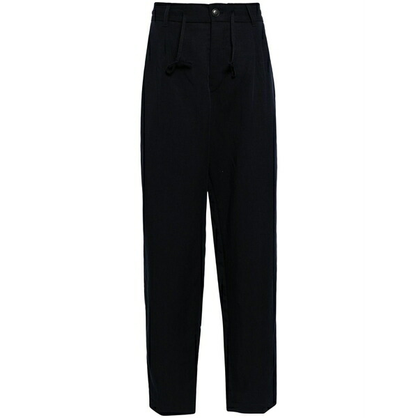 元締め メンズ 心地好いズボン下 ボトムス Tapered-leg trousers Blue
