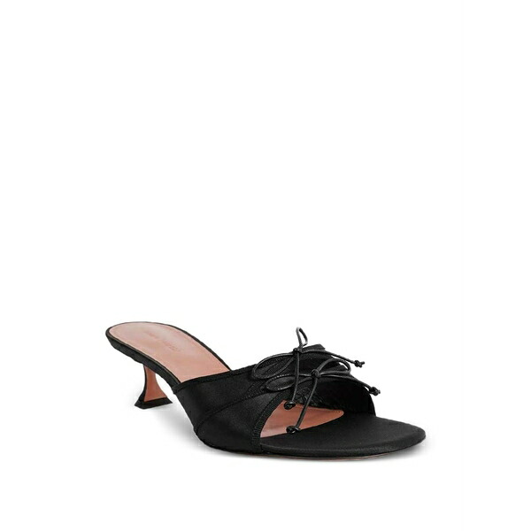 アミナモアディ レディース サンダル シューズ Eleonora bow-detail sandals Black