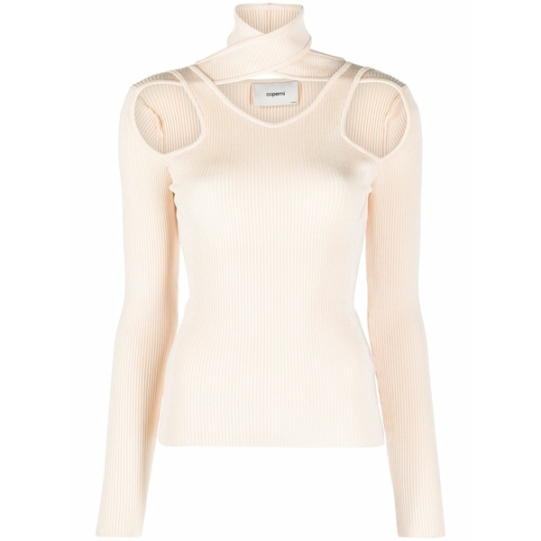 コペルニ レディース 編み物\u0026スウェーター アウター Cut-out ribbed sweater Neutrals