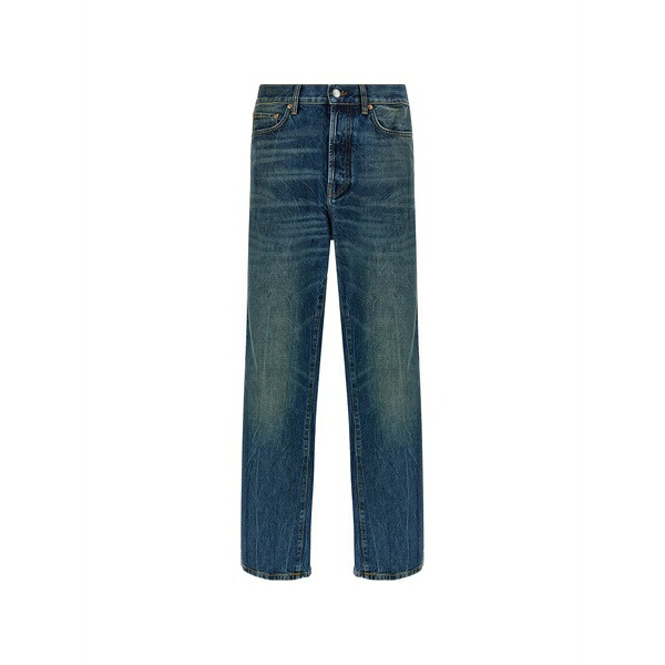 デパートメントファイブ メンズ ジーンズズボン下 ボトムス Curtis cotton wide-leg jeans Blue
