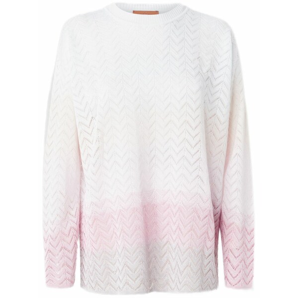 ミッソーニ レディース 編み物\u0026プルオーバー アウター Chevron sweater White