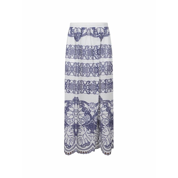 ボルゴデノール レディース スコート ボトムス Belan embroidered lace-trim maxi skirt White