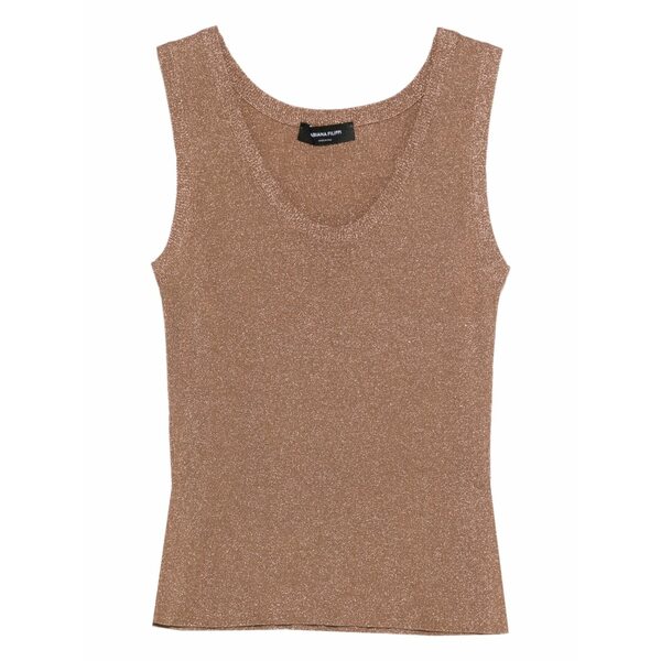 ファビアナ フィリッピ レディース カットソー トップス Shimmer top Brown