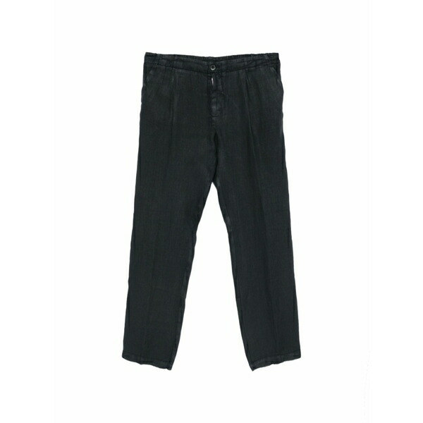 １２０％リノ メンズ 心地好いズボン下 ボトムス Alim buttoned trousers Black