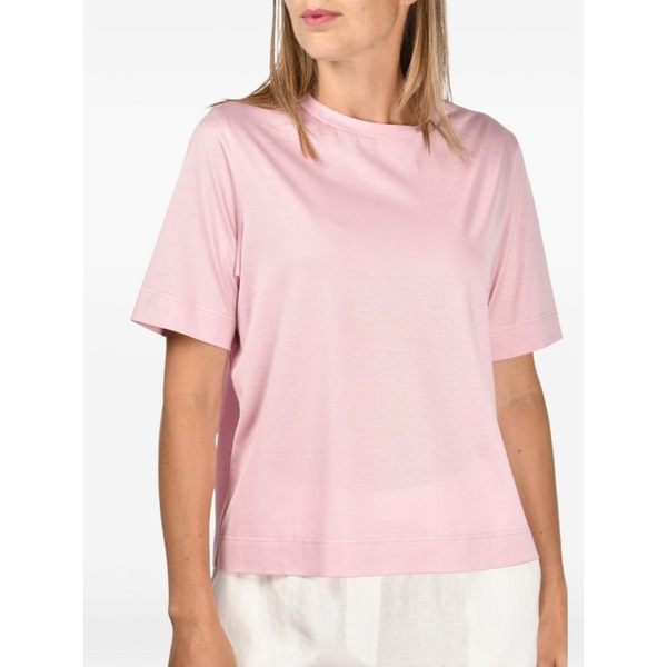 グランサッソ レディース ティーシャツ トップス Crew-neck short-sleeve t-shirt Pink