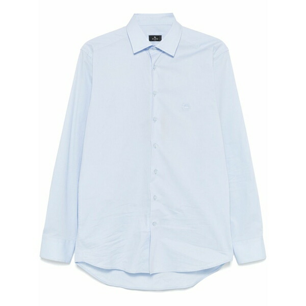 エトロ メンズ プルオーバー トップス Pegaso-motif shirt Blue