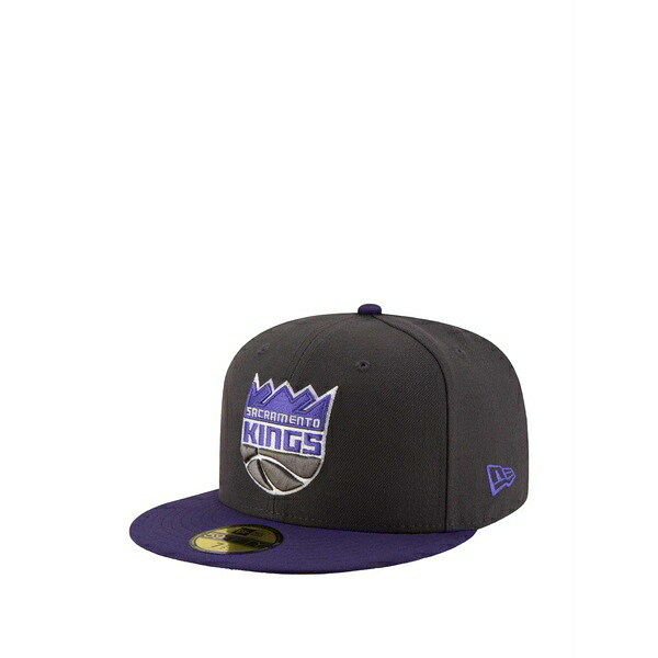 ニュー内鰓 メンズ かぶり笠 佩び物 59fifty sacramento kings fitted cap Grey