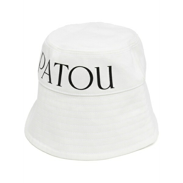ジャンパトゥ メンズ かぶり笠 佩び物 Logo-embroidered bucket hat White