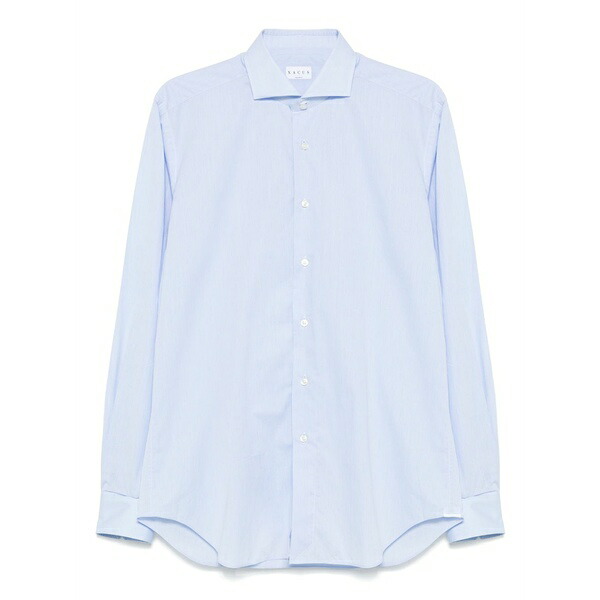 ザカス  メンズ プルオーバー トップス Cotton shirt Blue