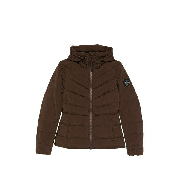 カナダグース レディース 上衣＆上衣 アウター Clair padded hooded jacket Brown