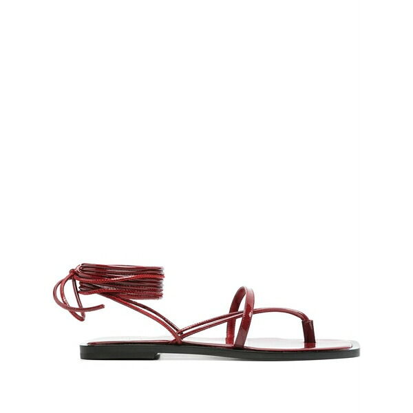 フィロソフィーデロレンゾセラフィーニ レディース サンダル シューズ Patent flat sandals Red
