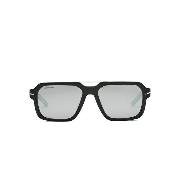 プレインスポーツ メンズ サングラス・アイウェア アクセサリー Flame square-frame sunglasses Black|asty