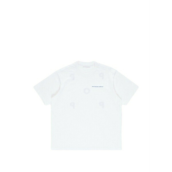 ポップトレーディングカンパニー メンズ ティーシャツ トップス Logo-detail t-shirt White