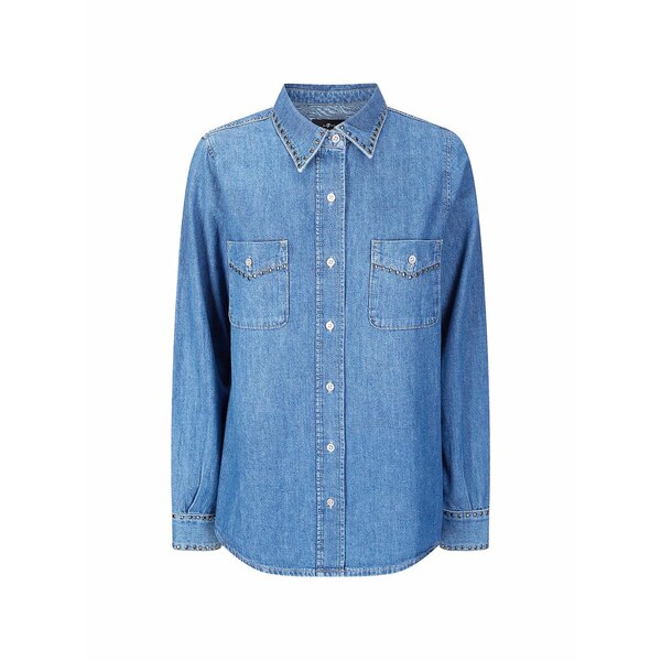 7フォーオールマンカインド レディース プルオーバー トップス Studded shirt Blue