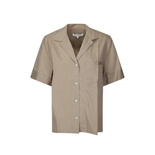 棲み家 狐狸 レディース プルオーバー トップス Striped resort shirt Neutrals