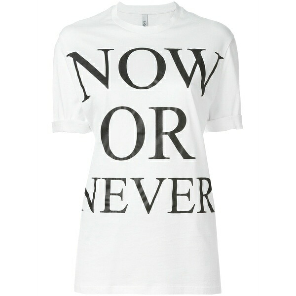 ニールバレット レディース ティーシャツ トップス Now or never t-shirt White