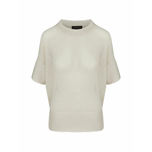 ロレーナアントニアッツィ レディース 編み物\u0026スウェーター アウター Open-knit short-sleeve sweater Neutrals
