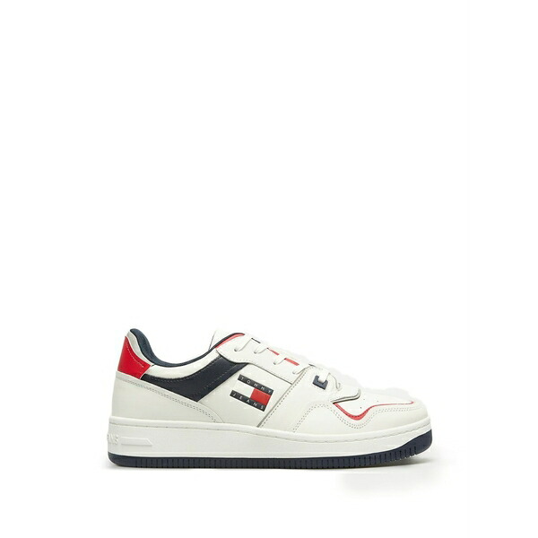 トミー ヒルフィガー メンズ スニーカー シューズ Logo-detail sneakers White