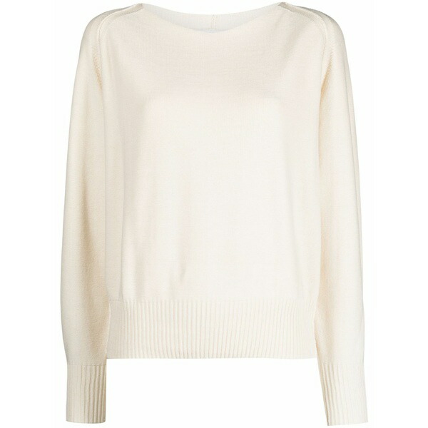 ダナ キャラン ニューヨーク州 レディース 編み物\u0026ティーシャツ アウター Round-neck long-sleeve jumper Neutrals