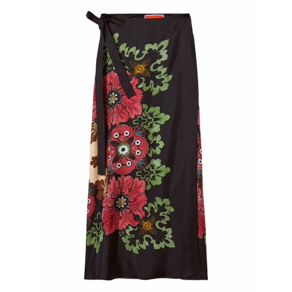 ラ・ダブル・ジェイ レディース スコート ボトムス Floral-print reversible skirt Black
