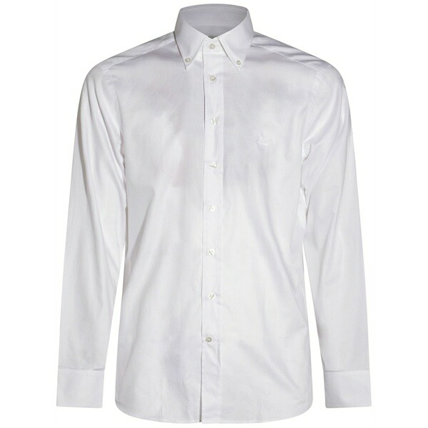エトロ メンズ プルオーバー トップス Cotton shirt White