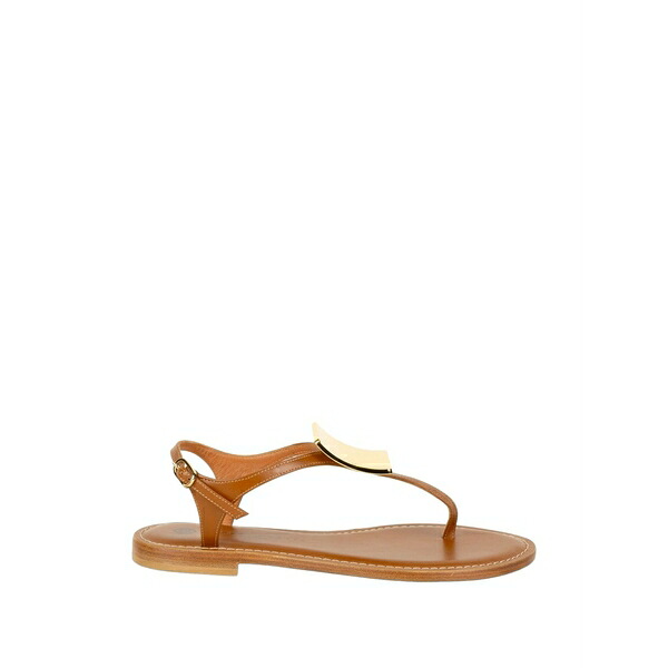 ロベルトフェスタ レディース サンダル シューズ Plaque-detail flat sandals Brown